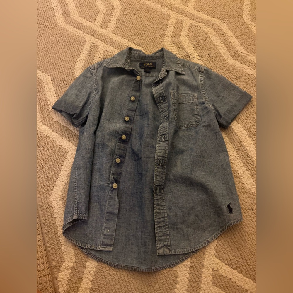 boys ralph lauren polo button up